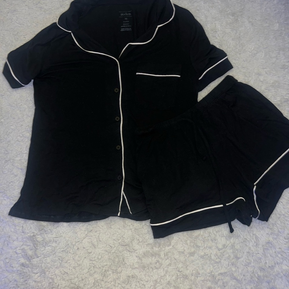 Targets Women's Black Pajama Set with White Trim